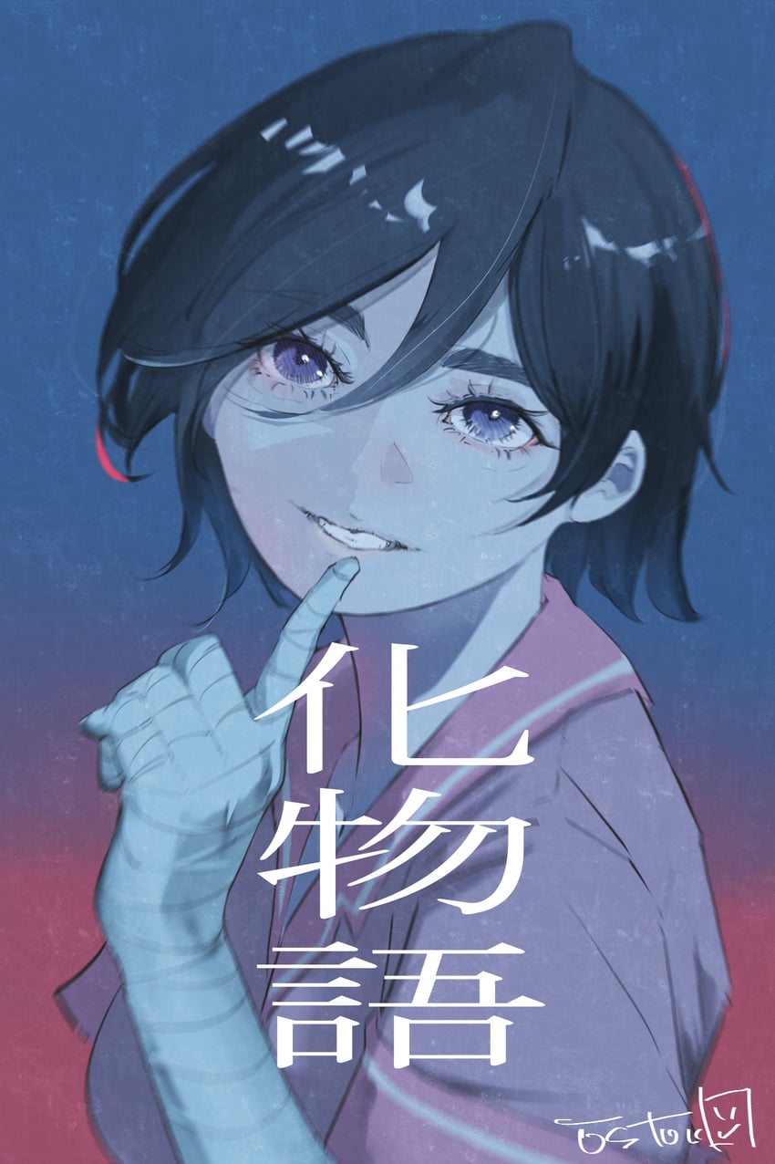 kanbaru suruga (monogatari and 1 more) drawn by osatou_(piropiro_open)