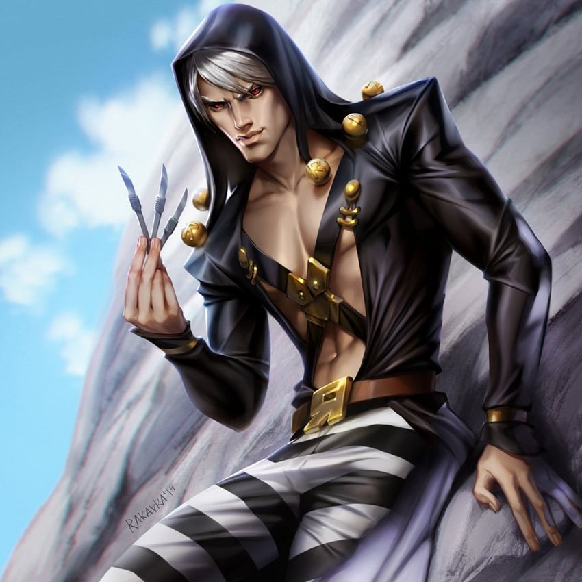 risotto nero (jojo no kimyou na bouken and 1 more) drawn by rakavka