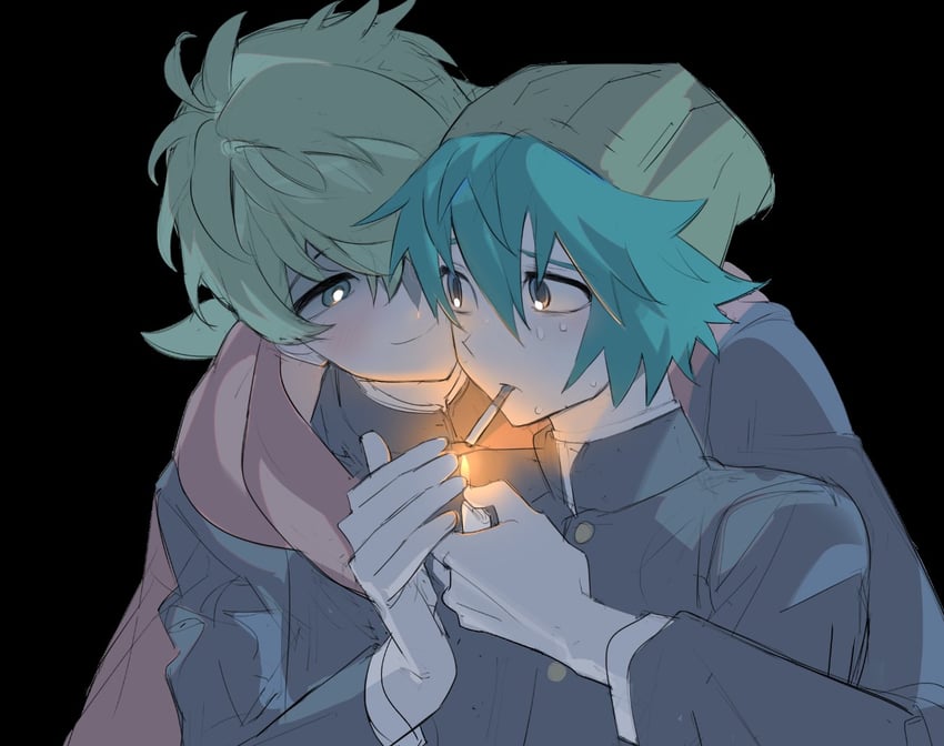 hiyori sou and midori (kimi ga shine) drawn by cactus_ovo