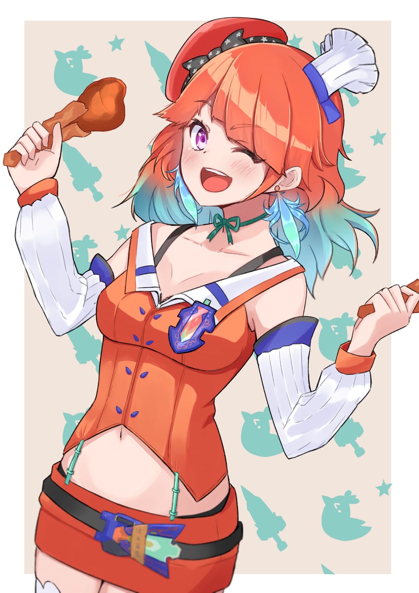 takanashi kiara (hololive and 1 more) drawn by kenjun