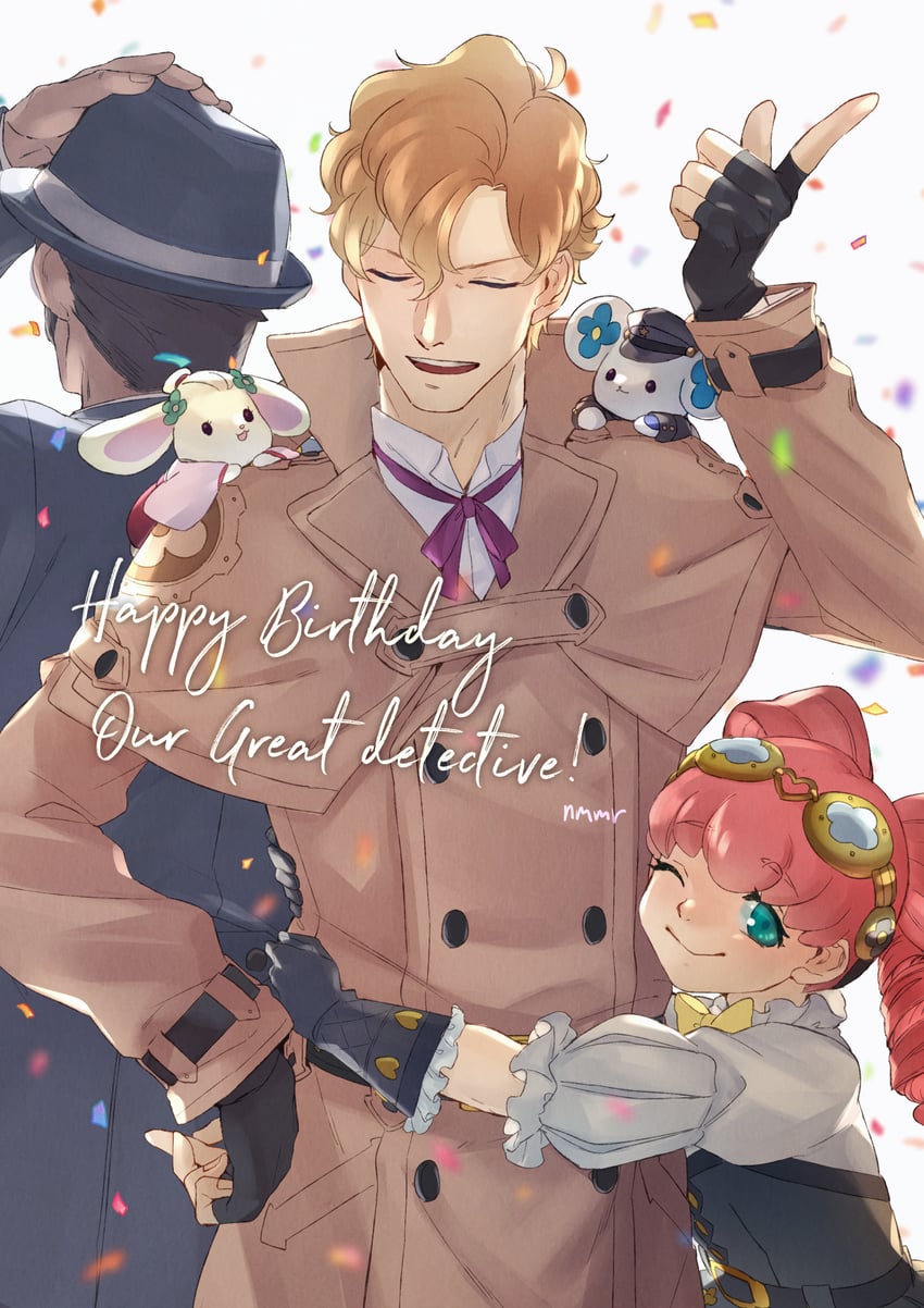ryunosuke naruhodo, herlock sholmes, susato mikotoba, iris wilson, chuunosuke, and 2 more (ace attorney and 1 more) drawn by nmimymr