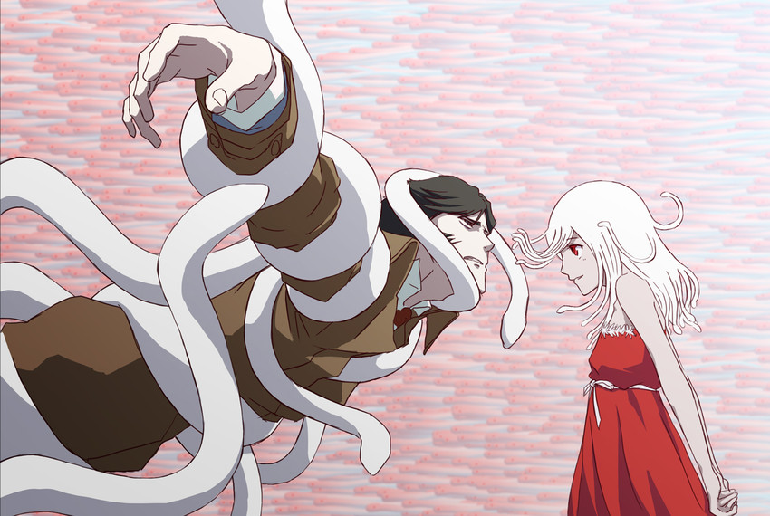 sengoku nadeko, god nadeko, kaiki deishuu, and kuchinawa (monogatari and 1 more) drawn by gangan0605