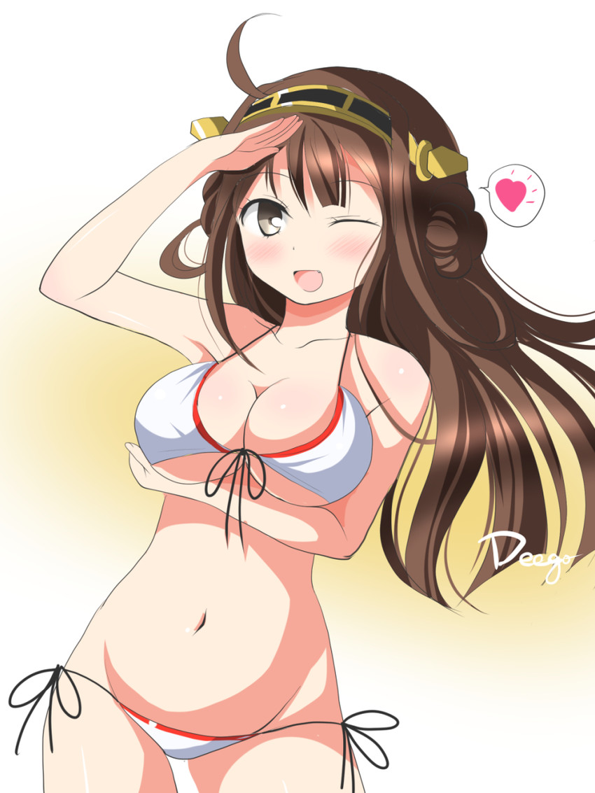 kongou (kantai collection) drawn by deego_(omochi_bazooka)