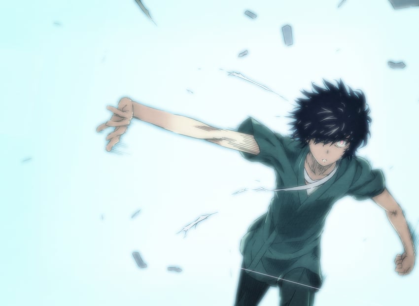 kamijou touma (toaru majutsu no index and 1 more) drawn by gazing_eye and haimura_kiyotaka