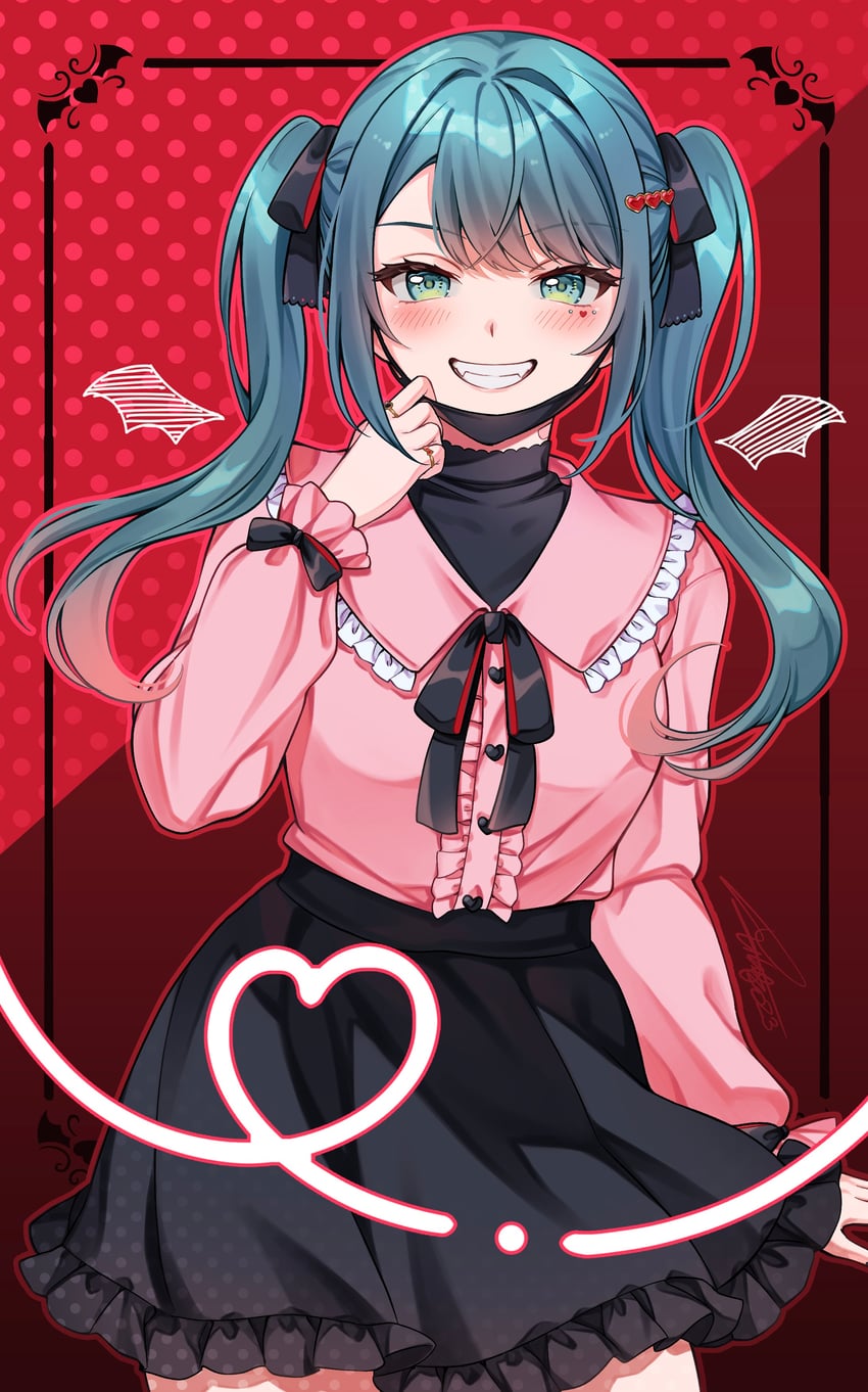 hatsune miku (vocaloid and 1 more) drawn by zibysart