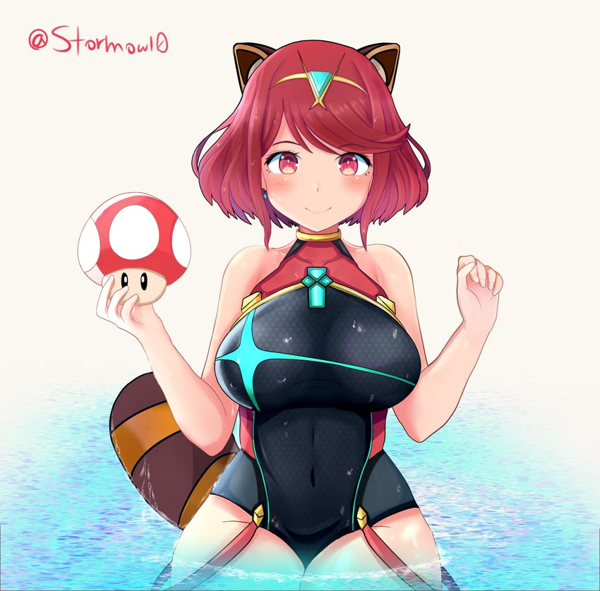 pyra (mario and 2 more) drawn by stormowl0