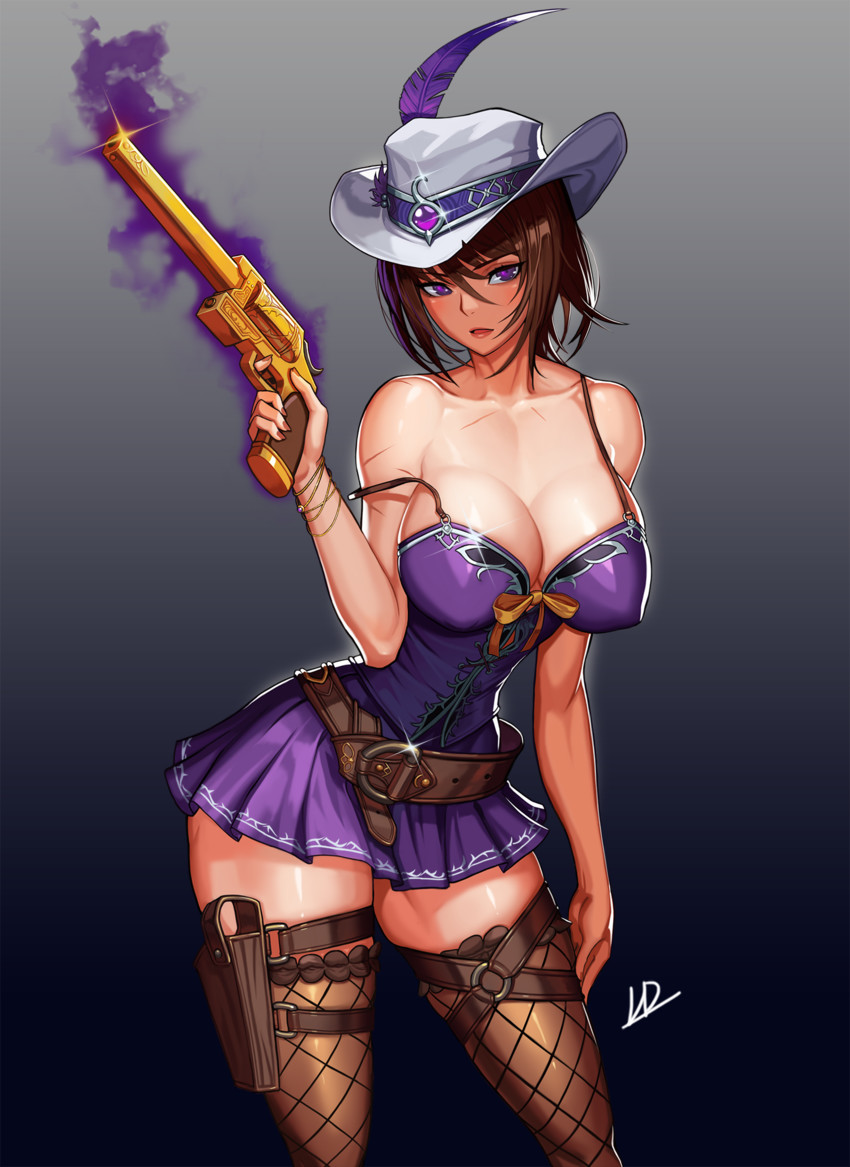 female gunner (dungeon and fighter) drawn by kim_jin_sung