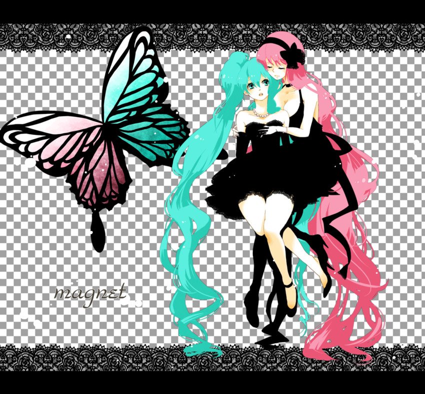 hatsune miku and megurine luka (vocaloid and 1 more) drawn by horiro