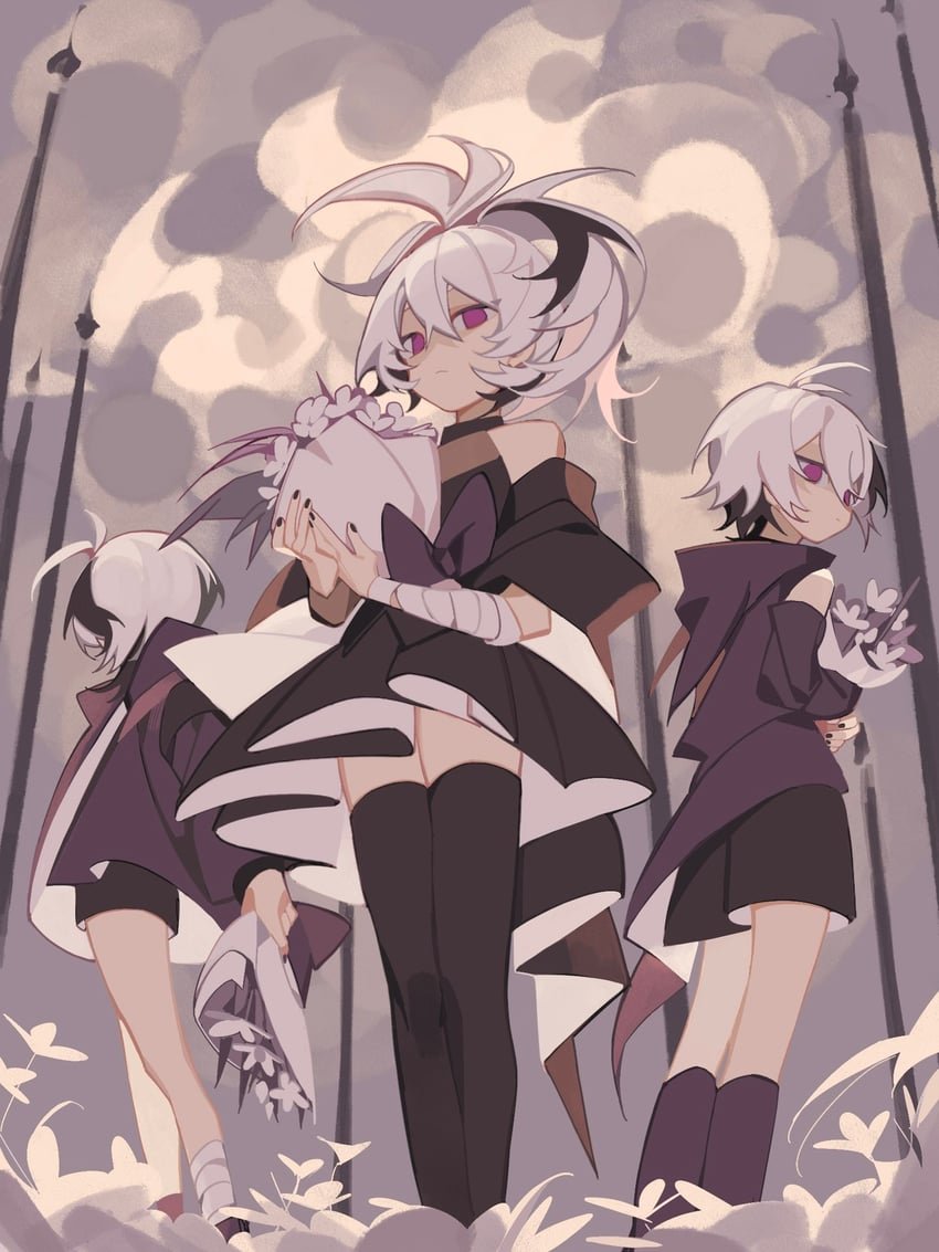 flower (vocaloid and 1 more) drawn by eight-b