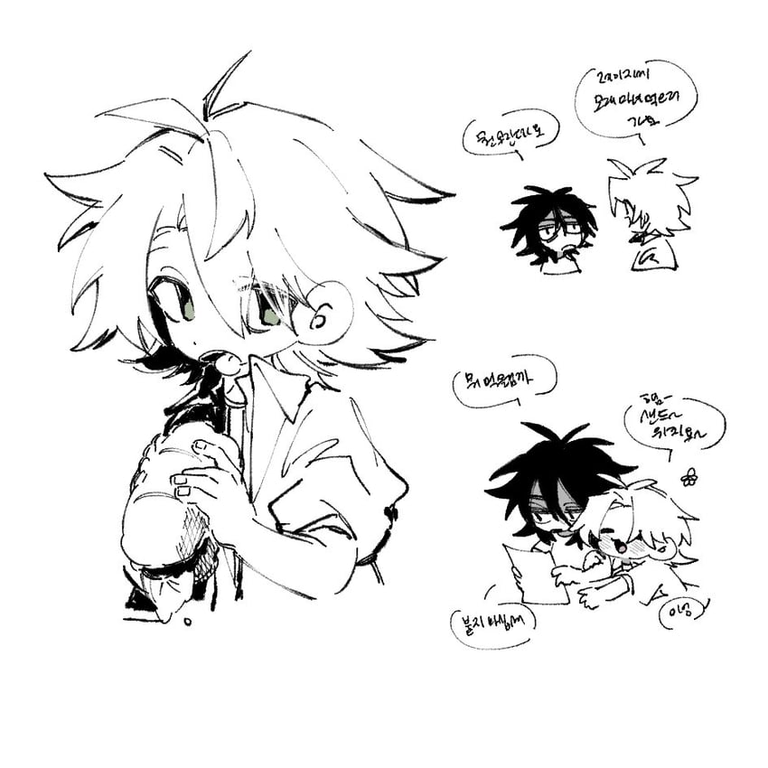 isoi reiji and shinano eiji (saibou shinkyoku) drawn by marrrrrralv