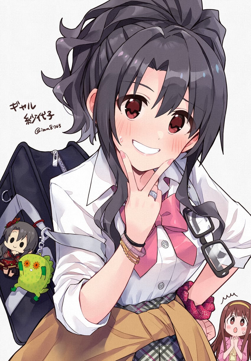 tanaka kotoha, takayama sayoko, and chupacabra (idolmaster and 2 more) drawn by ima_(lm_ew)
