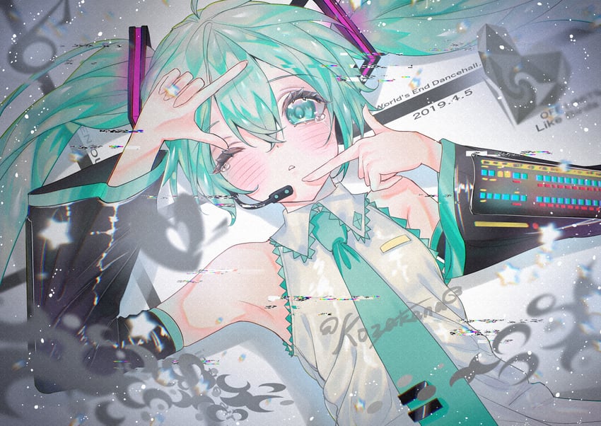 hatsune miku and wowaka (vocaloid and 4 more) drawn by yu_jiang_(kozakana)