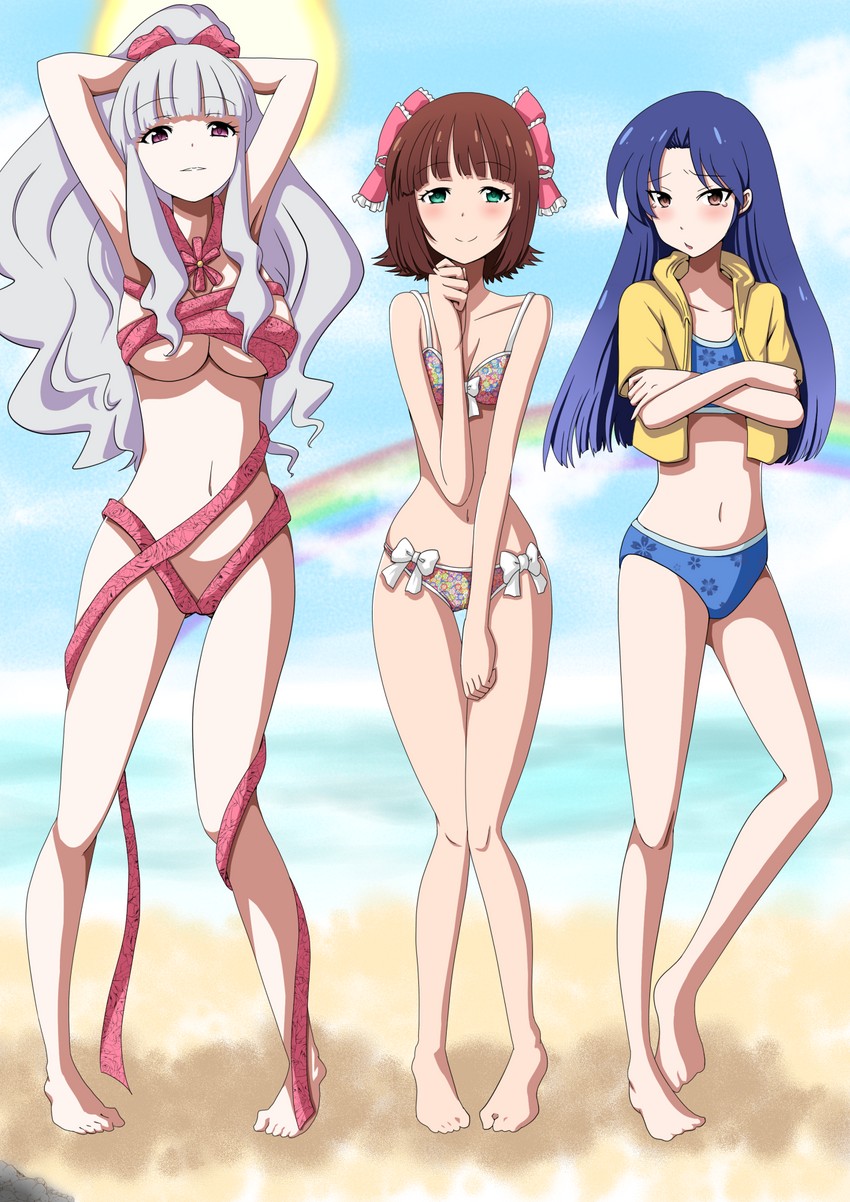kisaragi chihaya, amami haruka, and shijou takane (idolmaster) drawn by nekota_susumu