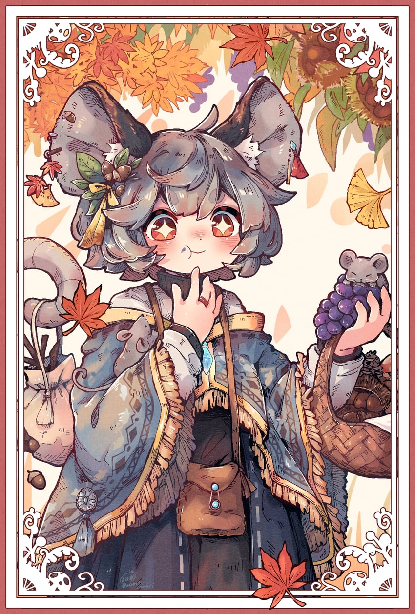 nazrin (touhou and 1 more) drawn by mame_komari
