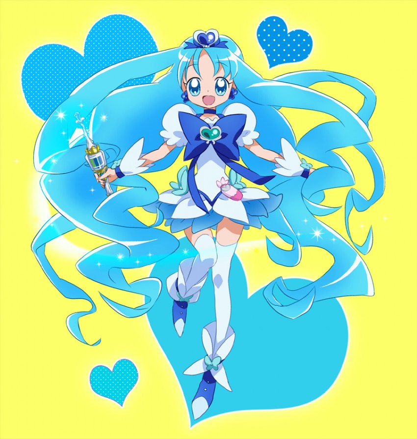 kurumi erika and cure marine (precure and 1 more) drawn by maeashi