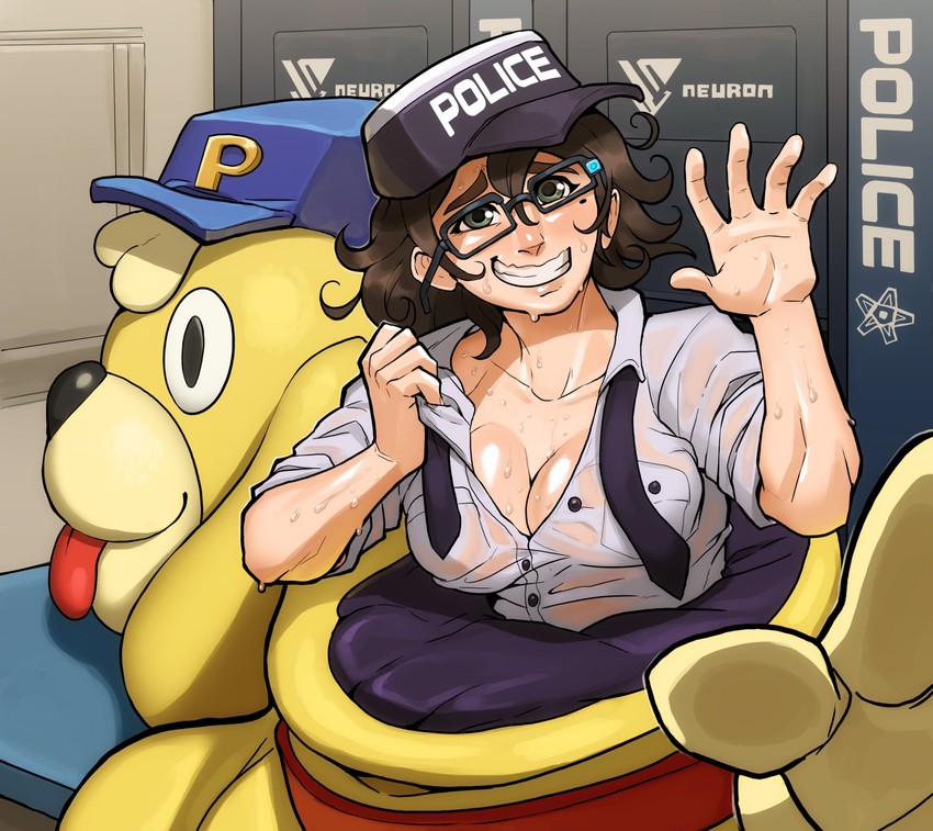 marie wentz and lappy (astral chain) drawn by cee-haz
