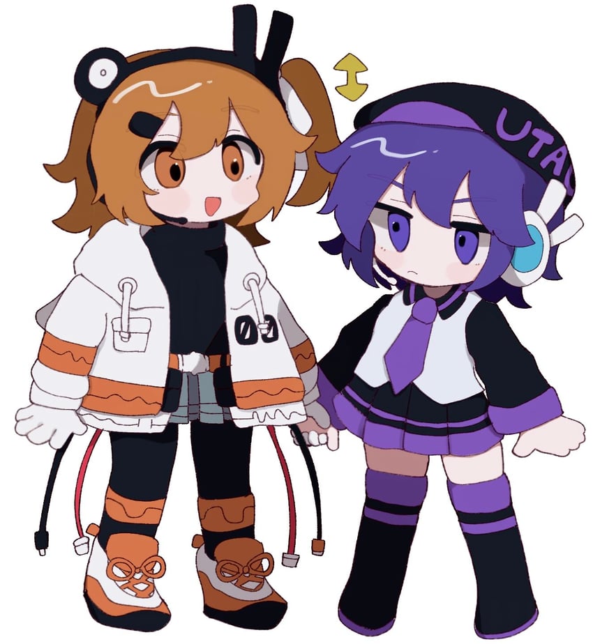 adachi rei and utane uta (utau and 1 more) drawn by agyo_(ikayaki5252)