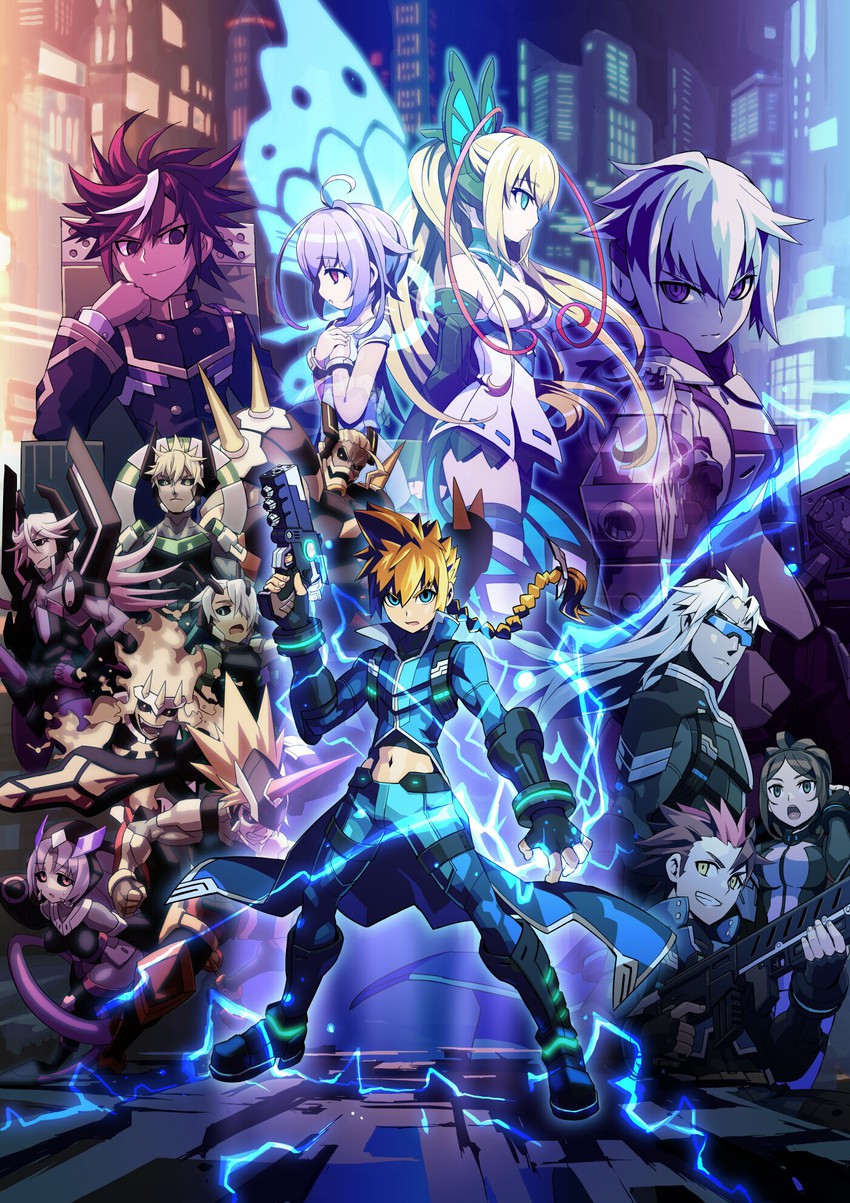 lumen, gunvolt, joule, acura, pantera, and 11 more (azure striker gunvolt and 1 more)
