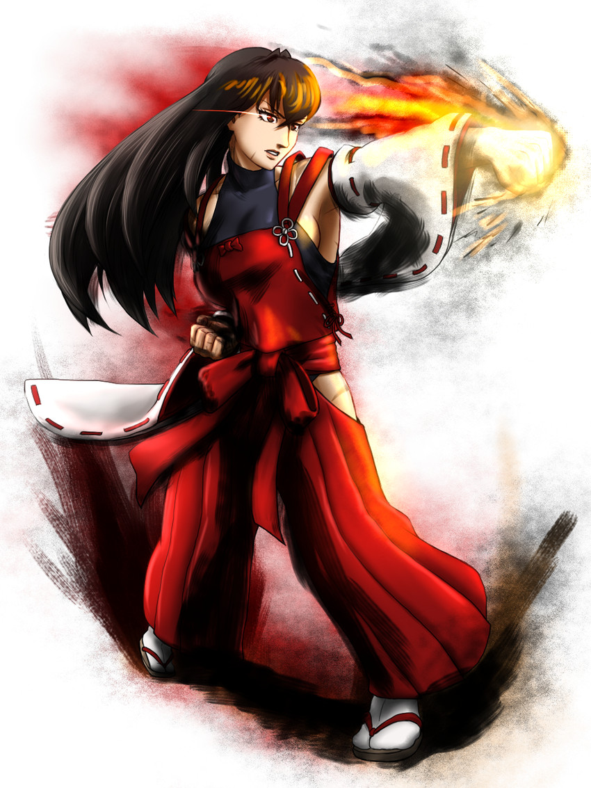 sendai hakurei no miko (original and 2 more) drawn by taikyoku_tsurugi