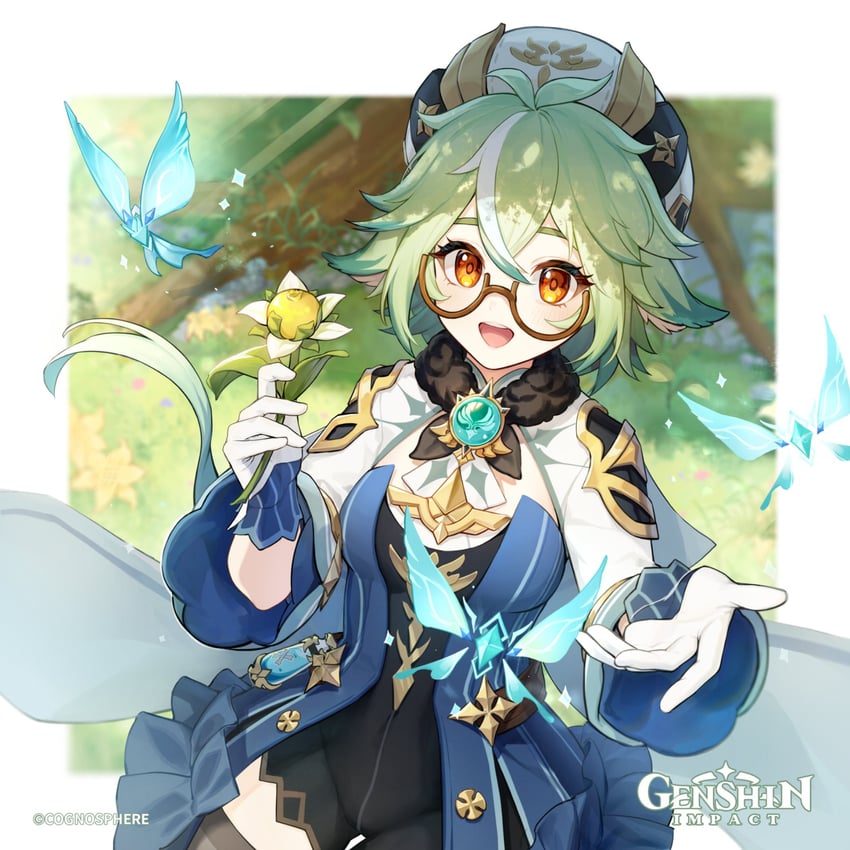 sucrose and crystalfly (genshin impact)