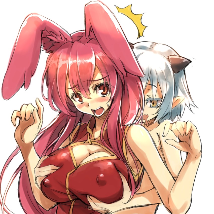 kurousagi and shiroyasha (mondaiji-tachi ga isekai kara kuru sou desu yo?) drawn by redcomet