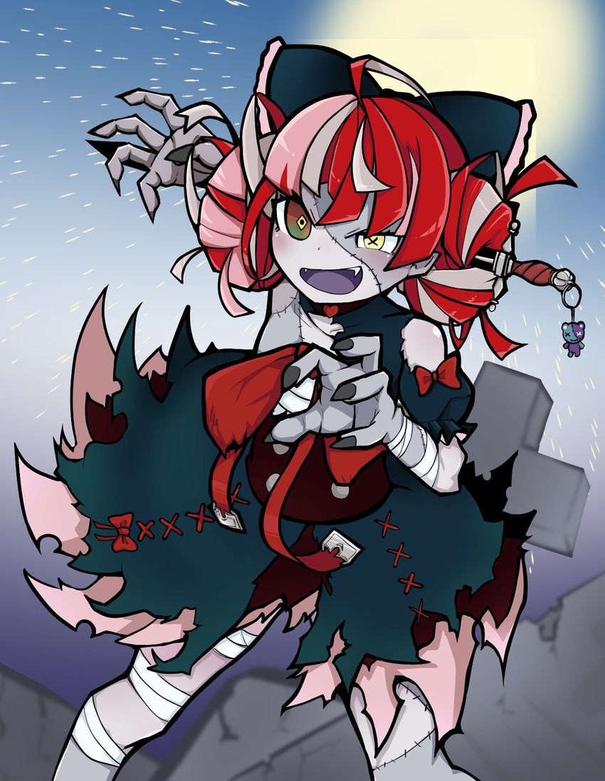 kureiji ollie and udin (hololive and 1 more) drawn by sheep_wing02
