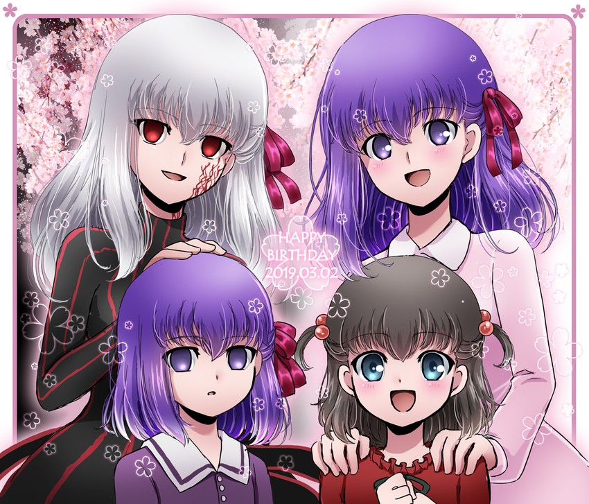 matou sakura, dark sakura, and tohsaka sakura (fate and 3 more) drawn by cokata