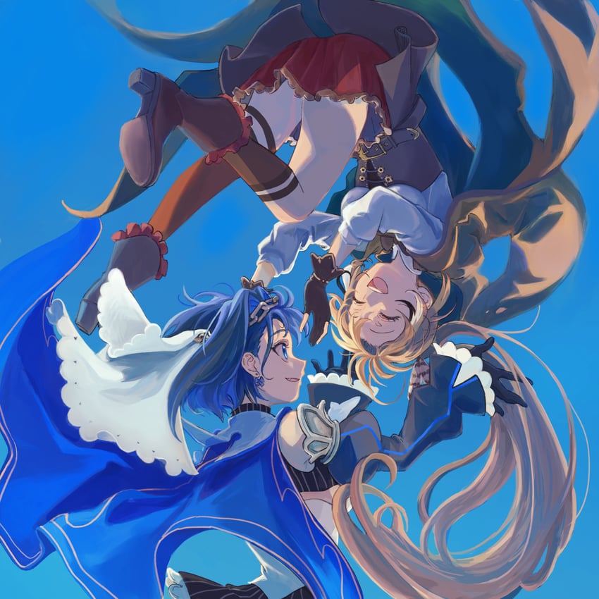 ouro kronii and nanashi mumei (hololive and 1 more) drawn by kisuu_(oddnumberr_)