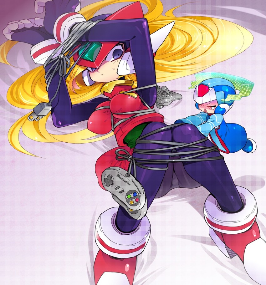 zero, x, zero(z), cyber elf x, and bliss zero (mega man and 2 more) drawn by yuriyuri_(ccc)