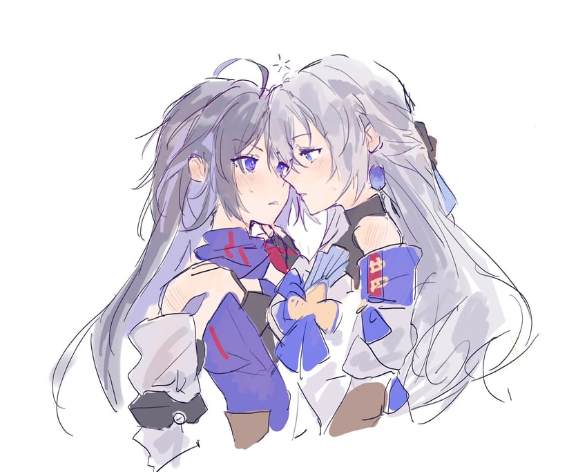 bronya rand and seele (honkai and 1 more) drawn by xiaoyuncake