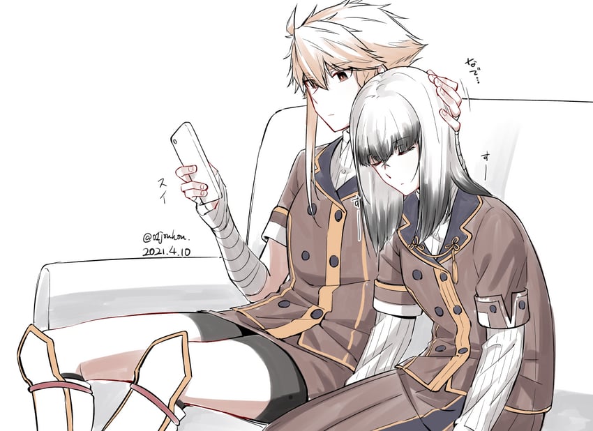satsuki yomi and shidou maki (toji no miko) drawn by jouhou