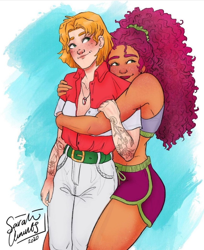 raspberry torte and peppermint fizz (strawberry shortcake) drawn by kooky_kritter_art
