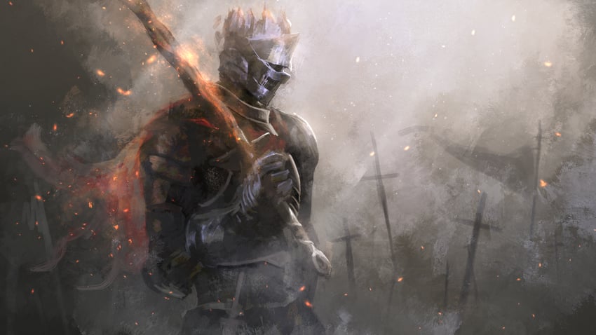 soul of cinder (dark souls and 1 more) drawn by asaki_(asaki_vision)