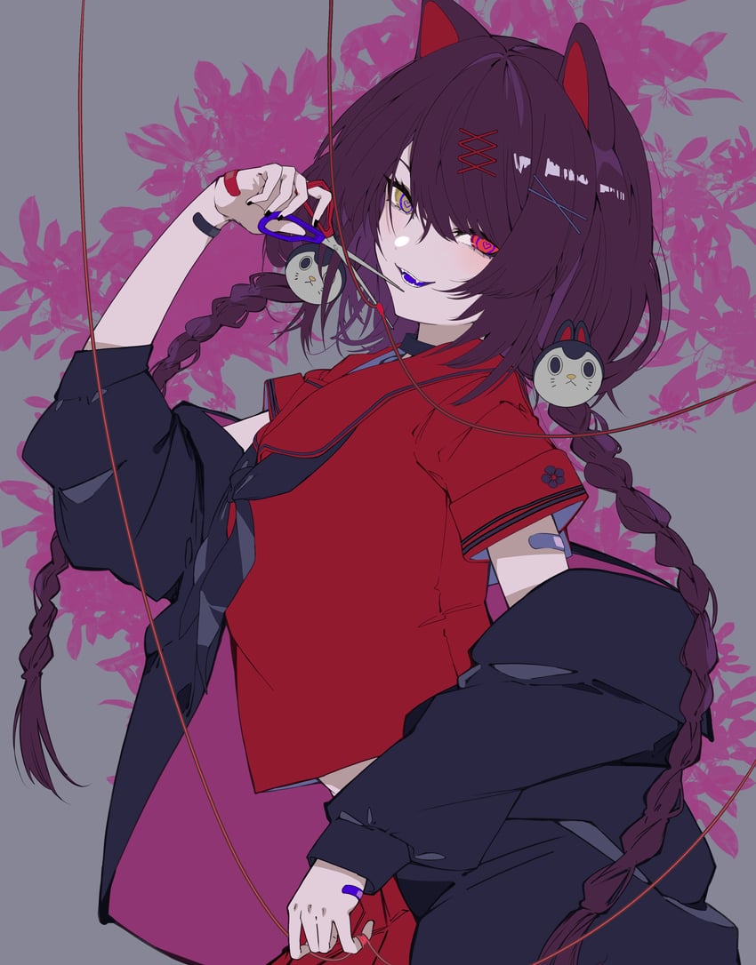 inui toko (nijisanji and 1 more) drawn by gohan_(gohanchang)