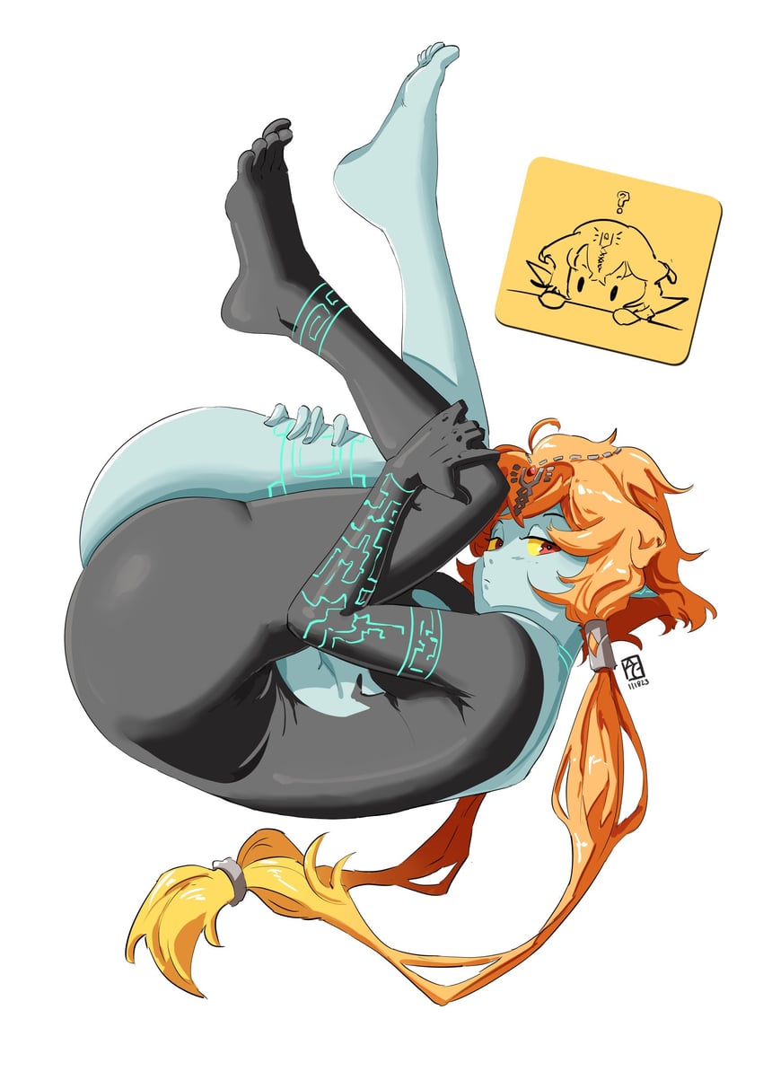 midna (the legend of zelda and 1 more) drawn by automatic_giraffe
