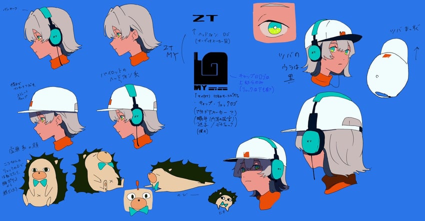 nira-chan and uniguri (zutto mayonaka de ii no ni and 1 more) drawn by jyagaricoeater