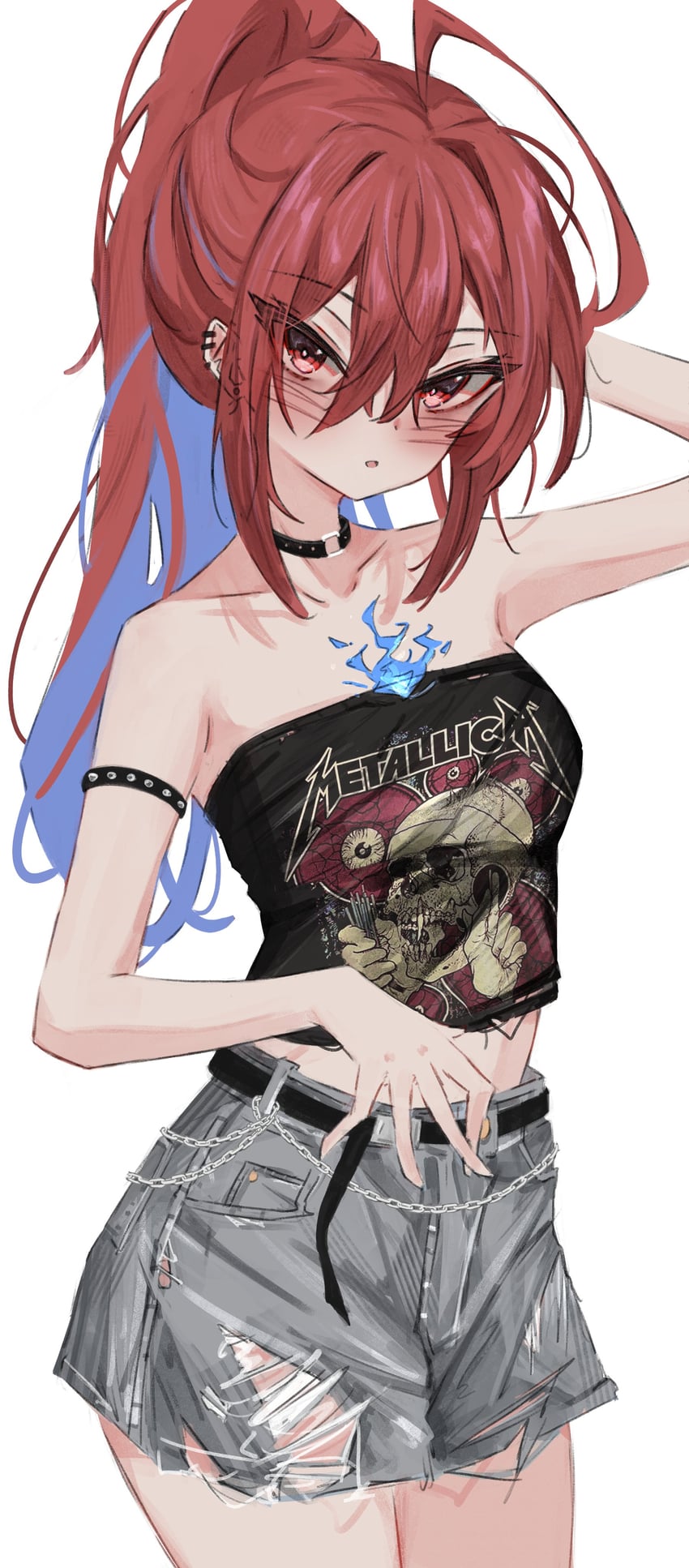 elizabeth rose bloodflame (hololive and 2 more) drawn by akarinnndesu