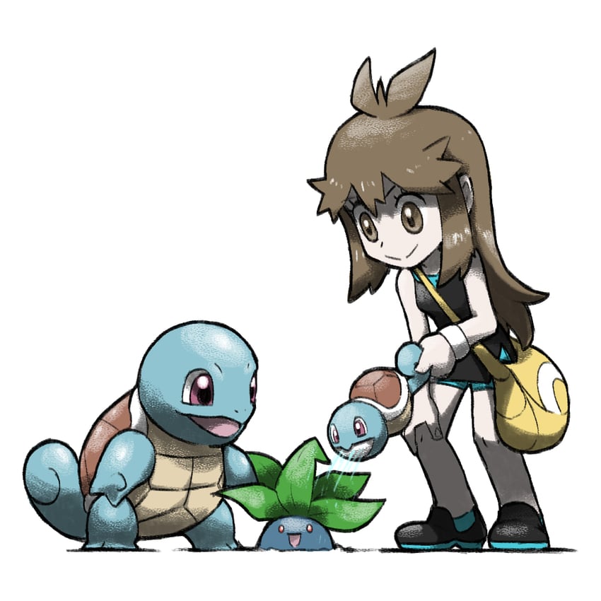 squirtle, green, and oddish (pokemon and 1 more) drawn by blacknirrow