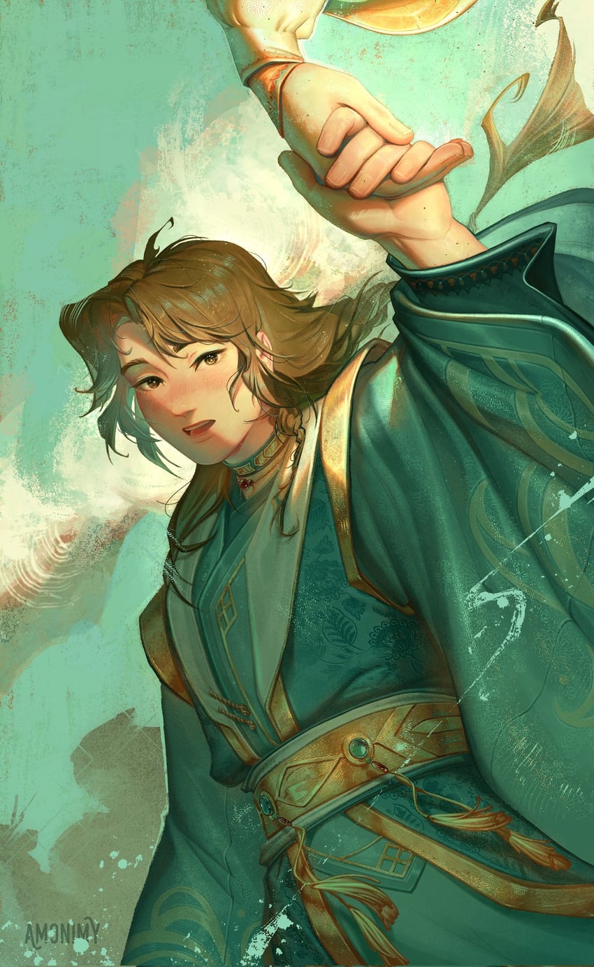 xie lian and qi rong (tianguan cifu) drawn by amonimy