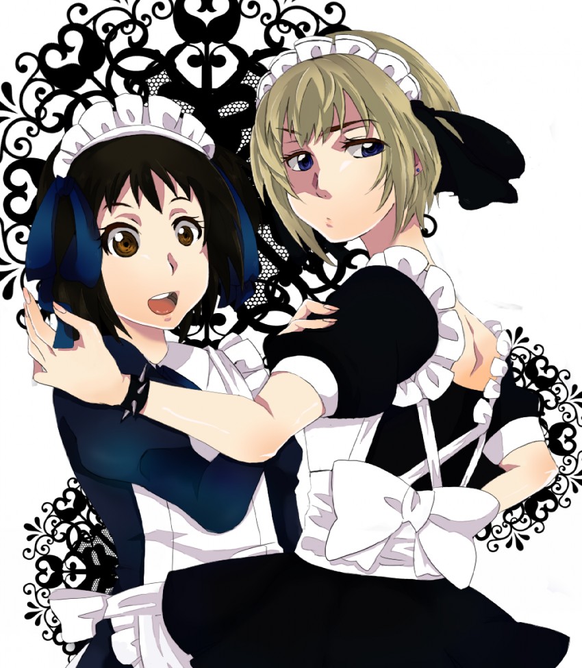 kon futaba and arashiyama hotori (soredemo machi wa mawatteiru) drawn by kazuki_(artist)