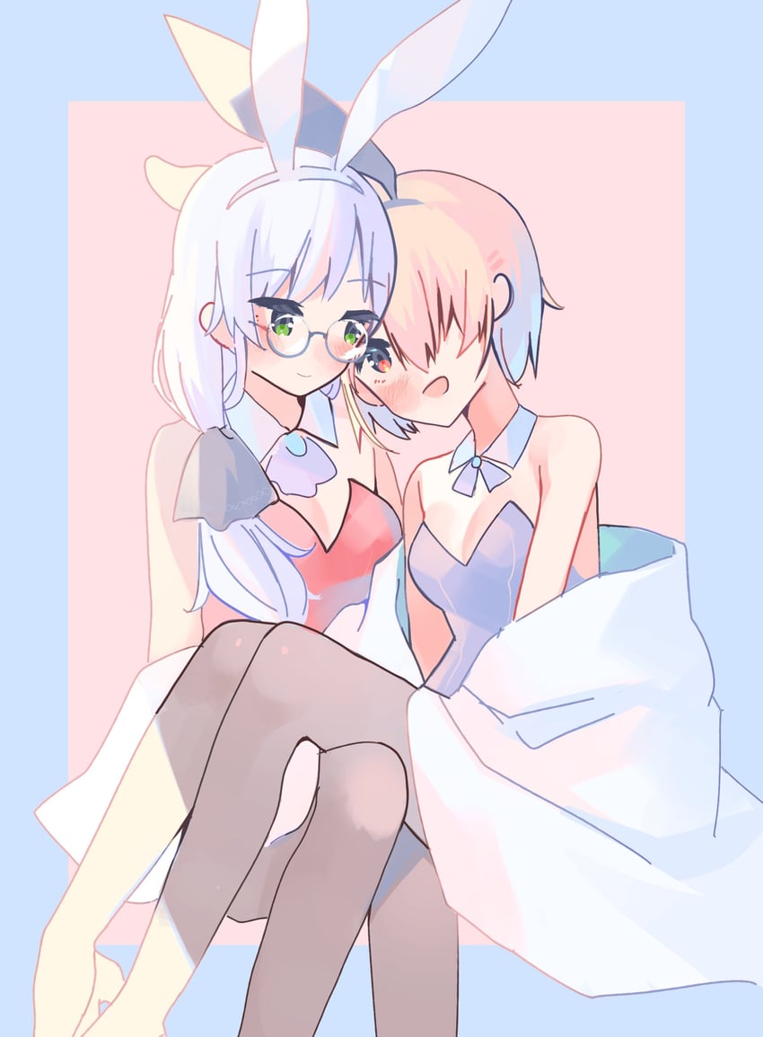 kayamori ruka and izumi yuki (heaven burns red) drawn by 10_(sei)