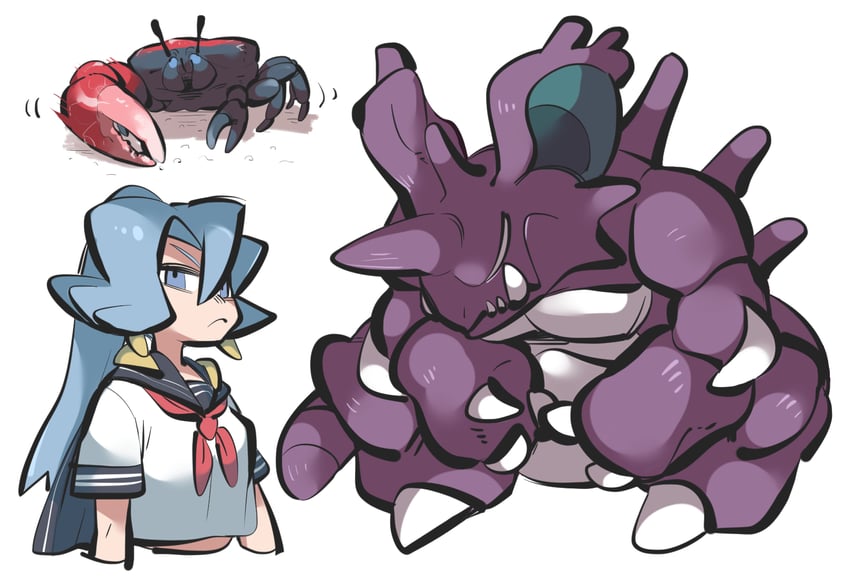 clair and nidoking (pokemon and 1 more) drawn by tirarizun