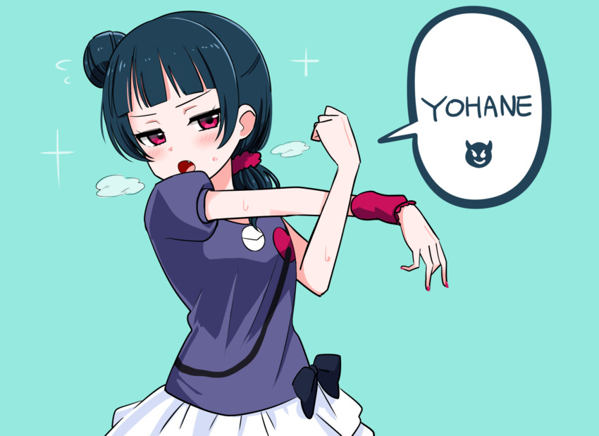 tsushima yoshiko (love live! and 1 more) drawn by deadnooodles