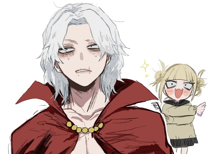 toga himiko and shigaraki tomura (boku no hero academia) drawn by ametaro_(ixxxzu)