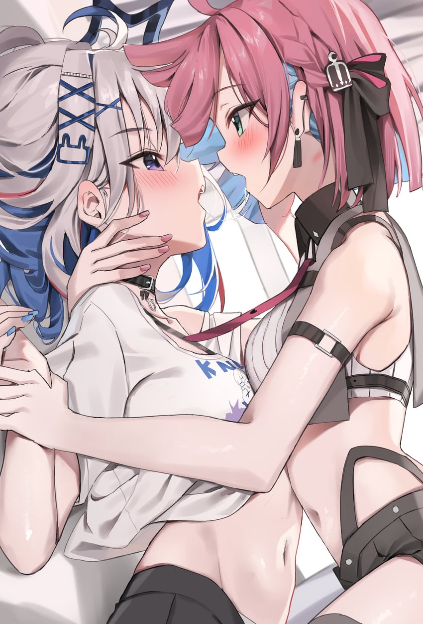 amane kanata and himemori luna (hololive) drawn by scarlet_(wv0102)