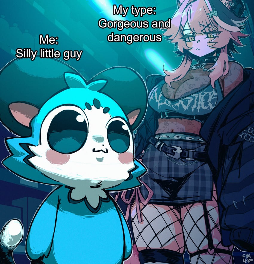 raora panthera and chattino (hololive and 1 more) drawn by chaleko