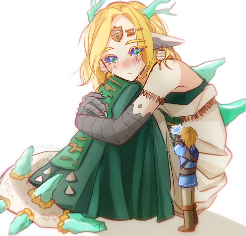 link, princess zelda, and light dragon (the legend of zelda and 1 more) drawn by mori_(vvmorivv)