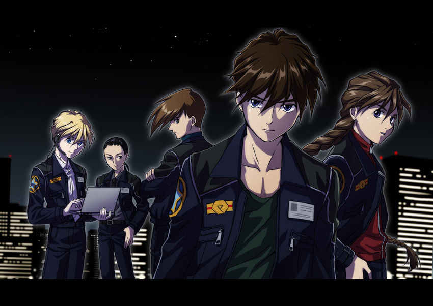 heero yuy, duo maxwell, chang wufei, trowa barton, and quatre raberba winner (gundam and 1 more) drawn by rei_(usabiba)