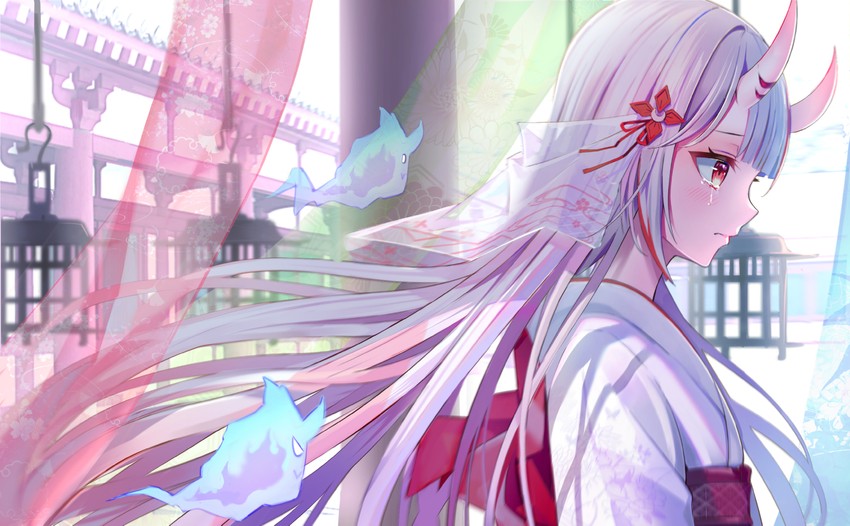 nakiri ayame, shiranui, and karma (hololive and 1 more) drawn by midori_matsukaze