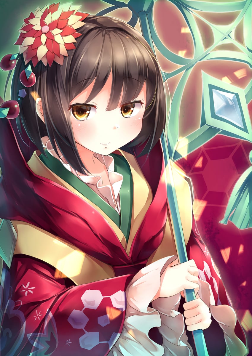 kanzashi the rikka queen (yu-gi-oh!) drawn by kanzakietc